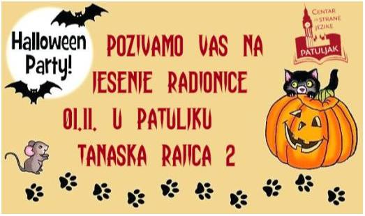 Jesenje radionice u Patuljku (Haloween) i najava saradnje